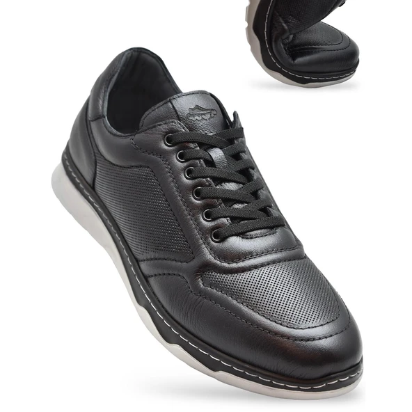 5320 Tam Ortopedik Taban Hakiki Deri Erkek Ayakkabı Hafif Poli Taban