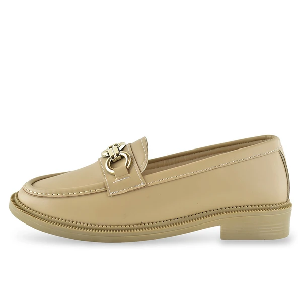 284S Rahat Taban Tokalı Günlük Kadın Babet Ayakkabı Laofer Kadın Ayakkabı Morgül - 8