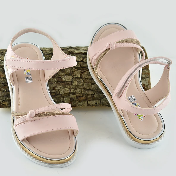 667e Ortopedik Taban Kız Çocuk Sandalet Terlik Düğün Abiye Gündelik Vetta - 12