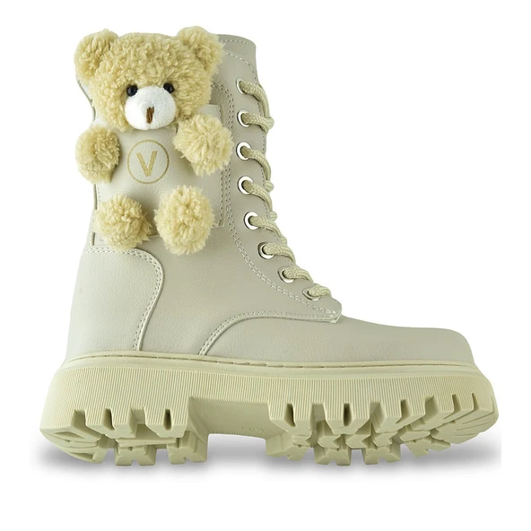 278 Ortopedik Bağcıklı Fermuarlı Kız Çocuk Bot Ayakkabı Ayıcıklı Kürklü Çocuk Bot - 9