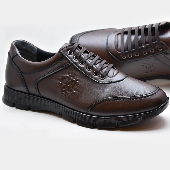 TAB405 Tam Ortopedik Kauçuk Kaymaz Taban Hakiki Deri Kışlık Erkek Ayakkabı - 9