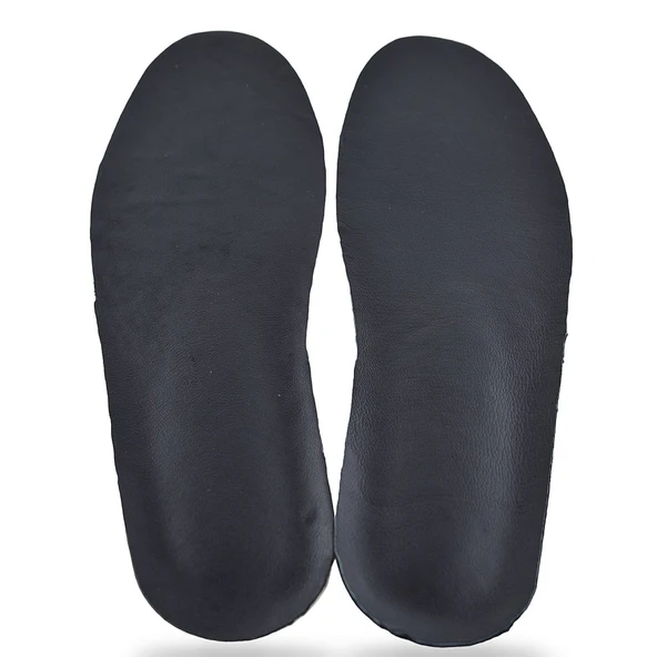 01HK Hakiki Deri Erkek Kadın Ortopedik Tabanlık Unisex Ortopedik Deri Taban - 5