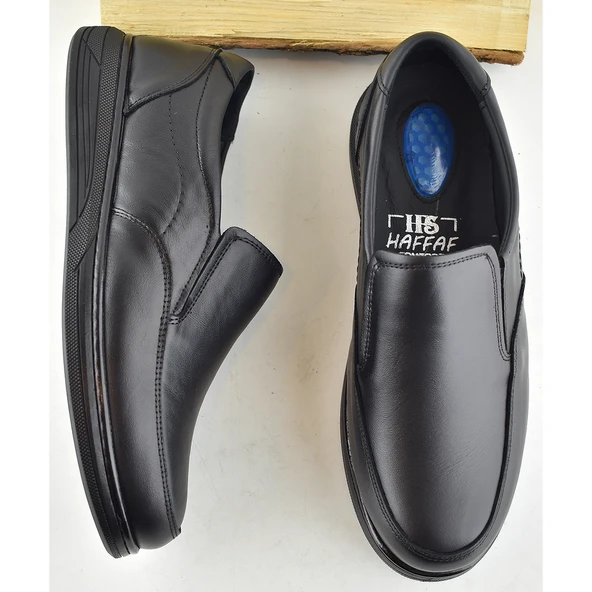 TAB401 Ortopedik Topuk Masajlı Hakiki Deri Kışlık Erkek Ayakkabı Kauçuk Taban - 3