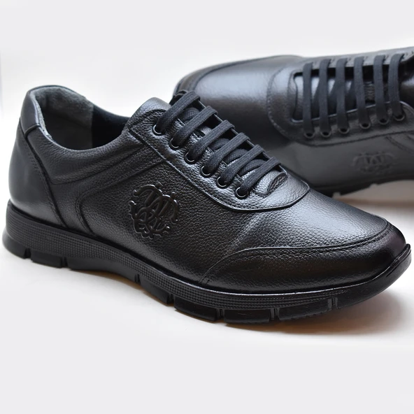 TAB405 Tam Ortopedik Kauçuk Kaymaz Taban Hakiki Deri Kışlık Erkek Ayakkabı - 3