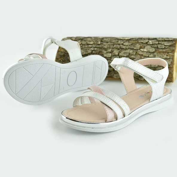 665e Ortopedik Taban Kız Çocuk Sandalet Terlik Düğün Abiye Gündelik Vetta - 3