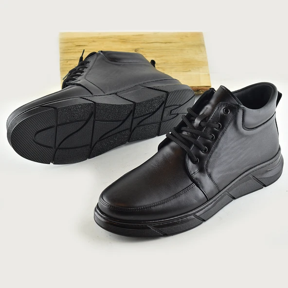 805 Hakiki Deri Klasik Erkek Bot Ayakkabı Ortopedik Taban Erkek Bot - 2