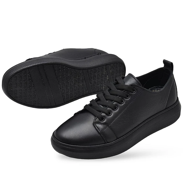 764  Full Ortopedik Taban Hakiki Deri Günlük Kadın Ayakkabı Kadın Sneakers - 6