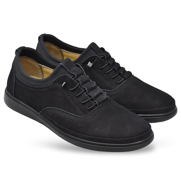 340 Tam Ortopedik Taban Hakiki Deri Erkek Ayakkabı Kauçuk Taban - 9