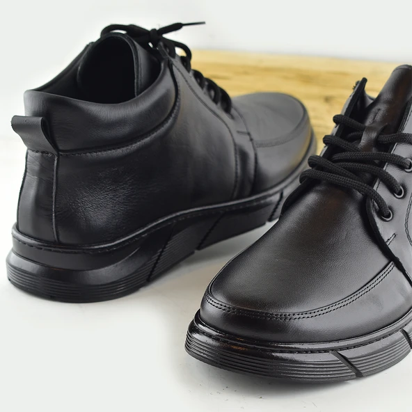 805 Hakiki Deri Klasik Erkek Bot Ayakkabı Ortopedik Taban Erkek Bot - 5