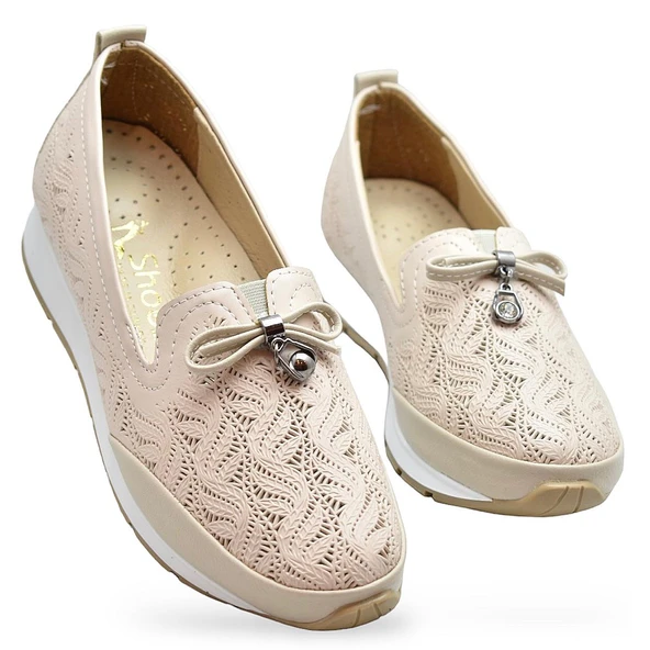 230E Rahat Ortopedik Taban Günlük Kadın Ayakkabı Babet Kadın Yazlık Ayakkabı - 2