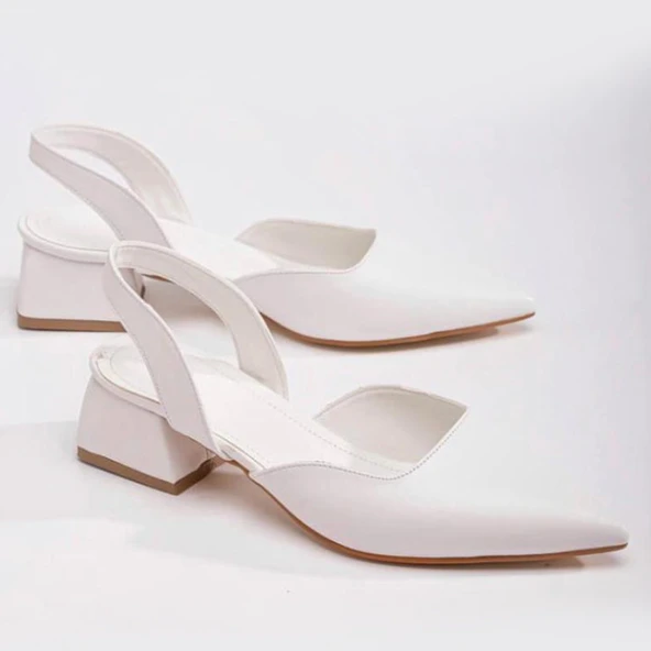 1555 Kadın Topuklu Ayakkabı 4 CM Abiye Düğün Nişan Kına Gecesi - 5