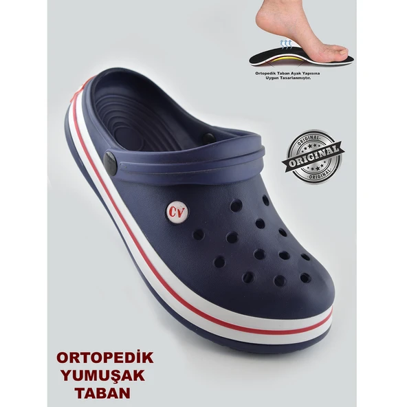 15090 CV Crosss Tarzı Unisex Terlik Hemşire Doktor Terliği - 5