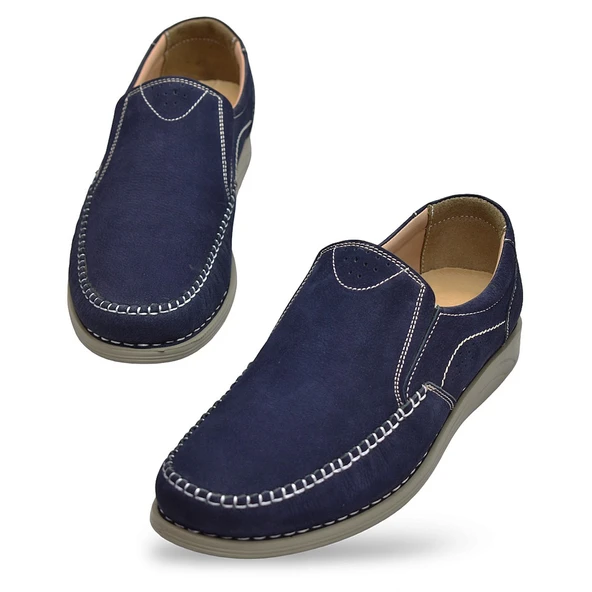 R02 Tam Ortopedik Taban Hakiki Deri Nubuk Erkek Ayakkabı Günlük Erkek Ayakkabı - 6