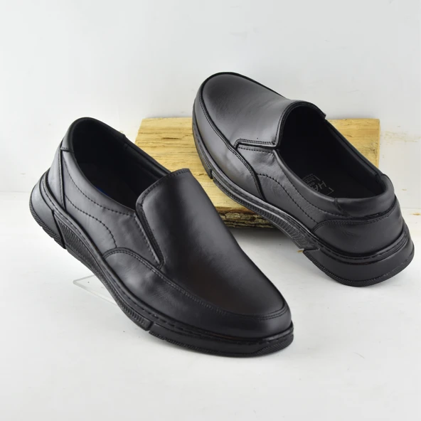 501 Ortopedik Topuk Masajlı Hakiki Deri Kışlık Erkek Ayakkabı - 2