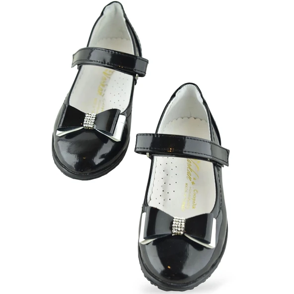 2015 Rahat Taban Tokalı Kız Çocuk Babet Ayakkabı Düğün Abiye Nişan Ev Babeti - 9