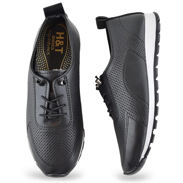 3532 Rahat Ortopedik Taban Günlük Kadın Ayakkabı Lastik Bağcıklı Kadın Ayakkabı - 2