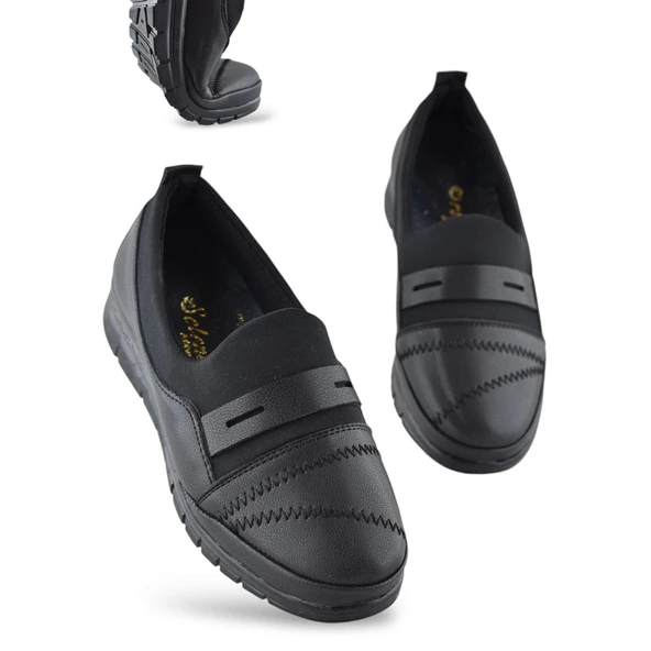 0248 Rahat Ortopedik Taban Günlük Kadın Ayakkabı Babet Kadın Kışlık Ayakkabı