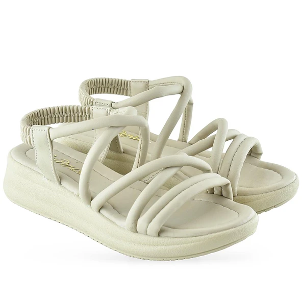 654 Ortopedik Taban Günlük Kadın Sandalet Hafif Sandalet Sahil Havuz - 3