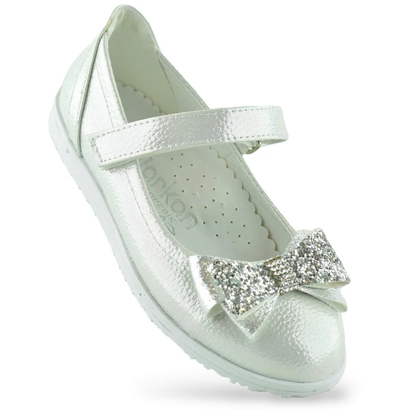 2015 Rahat Taban Tokalı Kız Çocuk Babet Ayakkabı Düğün Abiye Nişan Ev Babeti - 5