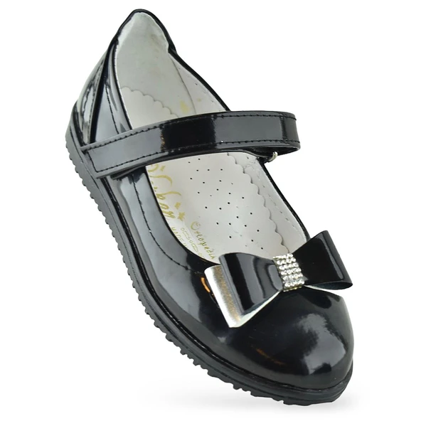 2015 Rahat Taban Tokalı Kız Çocuk Babet Ayakkabı Düğün Abiye Nişan Ev Babeti - 10