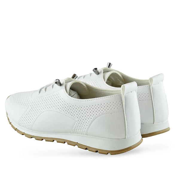 3532 Rahat Ortopedik Taban Günlük Kadın Ayakkabı Lastik Bağcıklı Kadın Ayakkabı - 7