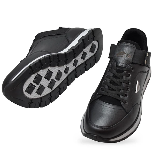 TAB2055 Tam Ortopedik Taban %100 Hakiki Deri Erkek Ayakkabı Kauçuk Kaymaz Taban - 5