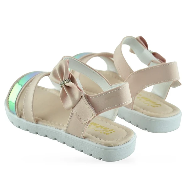 610S Ortopedik Taban Kız Çocuk Sandalet Terlik Düğün Abiye Gündelik Varkan - 12