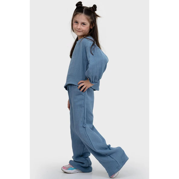 3232 Kız Çocuk Takım Alt Üst Takım - 6