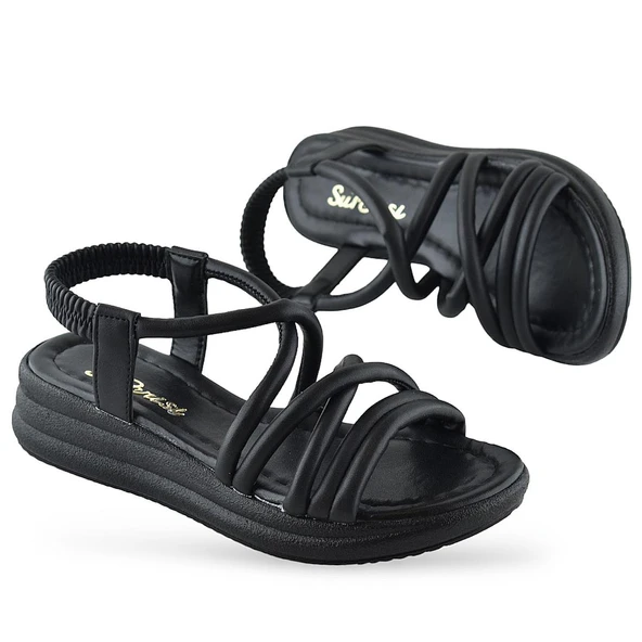 654 Ortopedik Taban Günlük Kadın Sandalet Hafif Sandalet Sahil Havuz - 7