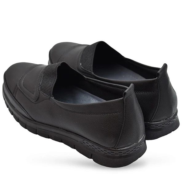 0241 Streçli Rahat Ortopedik Taban Günlük Kadın Ayakkabı Babet Kadın Kışlık Ayakkabı - 4