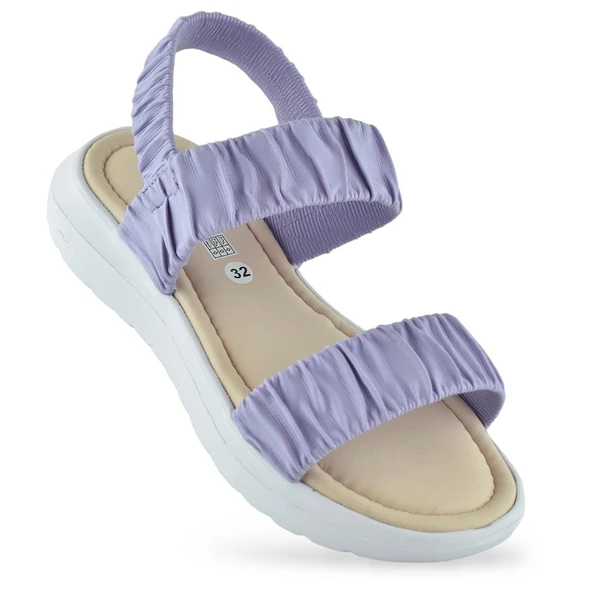 6894 Ortopedik Taban Kız Çocuk Sandalet Terlik Düğün Abiye Gündelik Vetta - 9