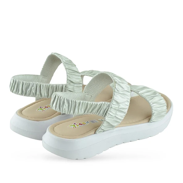 6894 Ortopedik Taban Kız Çocuk Sandalet Terlik Düğün Abiye Gündelik Vetta - 8