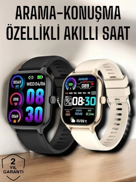 Suya Dayanıklı Bluetooth Akıllı Saat GPS, Adımsayar, Nabız & Sağlık Takibi