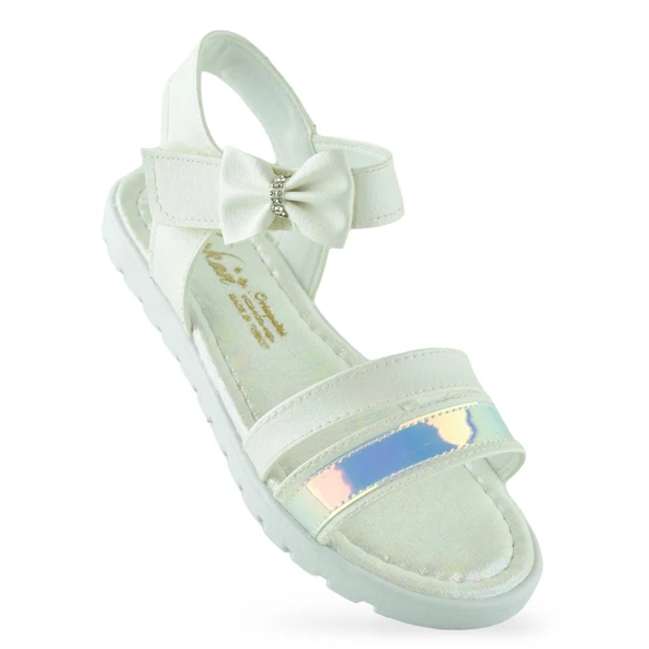 610S Ortopedik Taban Kız Çocuk Sandalet Terlik Düğün Abiye Gündelik Varkan - 5