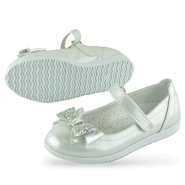 2015 Rahat Taban Tokalı Kız Çocuk Babet Ayakkabı Düğün Abiye Nişan Ev Babeti - 8