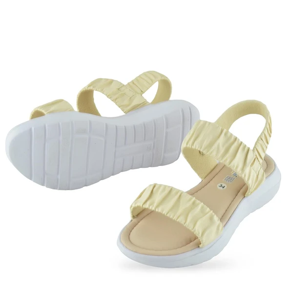 6894 Ortopedik Taban Kız Çocuk Sandalet Terlik Düğün Abiye Gündelik Vetta - 4
