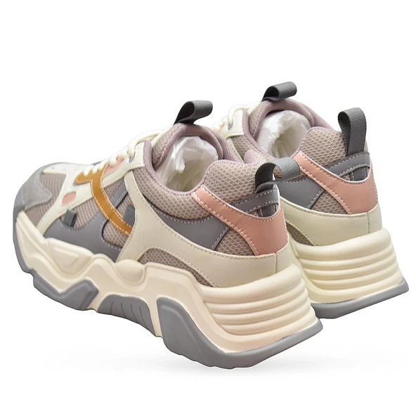 Full Ortopedik Taban Günlük Yazlık Kadın Spor Ayakkabı Kalın Taban Guja 24K371 - 5