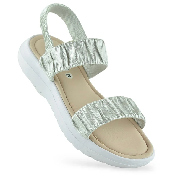 6894 Ortopedik Taban Kız Çocuk Sandalet Terlik Düğün Abiye Gündelik Vetta - 5