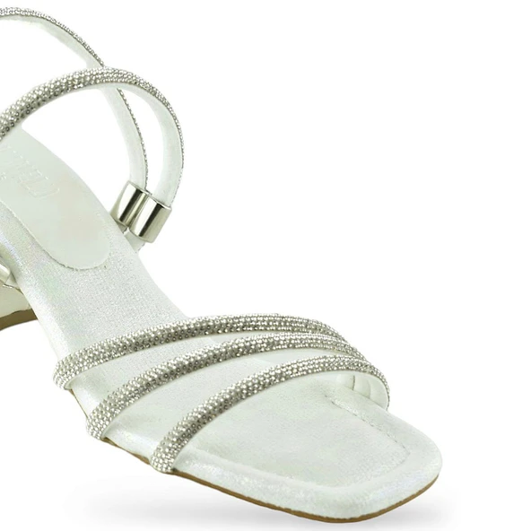 359 Abiye Kız Açık Çocuk Topuklu Ayakkabı Düğünlük Nişan Abiye Elbise Ayakkabısı - 7