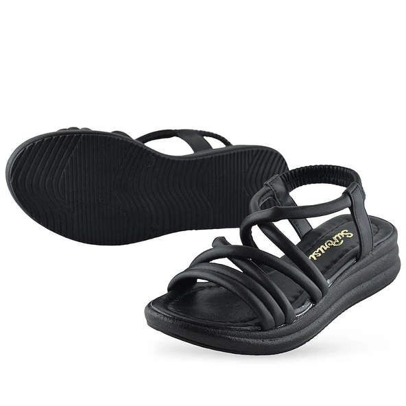 654 Ortopedik Taban Günlük Kadın Sandalet Hafif Sandalet Sahil Havuz - 9