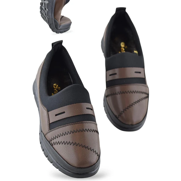 0248 Rahat Ortopedik Taban Günlük Kadın Ayakkabı Babet Kadın Kışlık Ayakkabı - 7