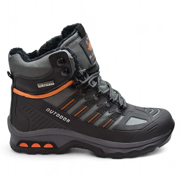 1823 Ortopedik Taban Trekking Outdoor Fermuarlı Erkek Bot İçi Kürklü - 7