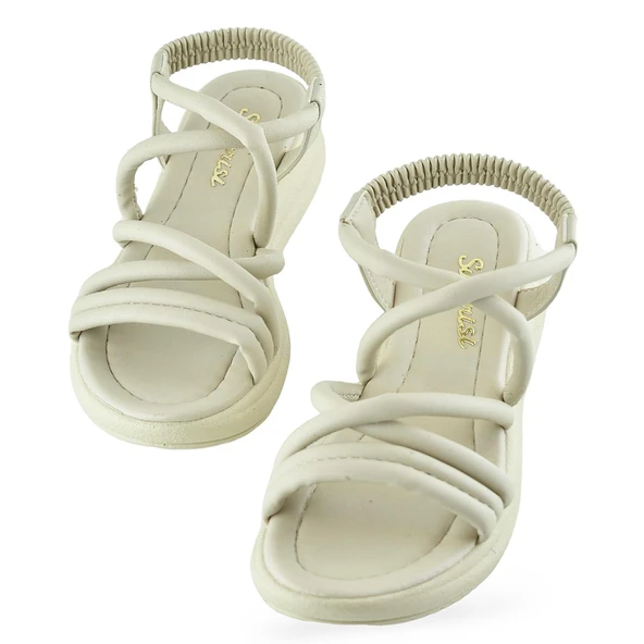 654 Ortopedik Taban Günlük Kadın Sandalet Hafif Sandalet Sahil Havuz - 2