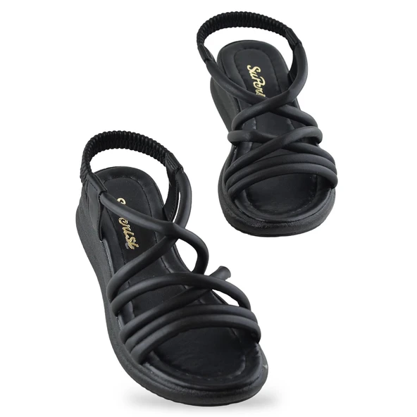 654 Ortopedik Taban Günlük Kadın Sandalet Hafif Sandalet Sahil Havuz - 6