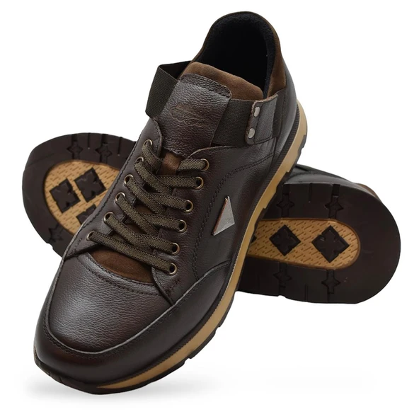 TAB2055 Tam Ortopedik Taban %100 Hakiki Deri Erkek Ayakkabı Kauçuk Kaymaz Taban - 8