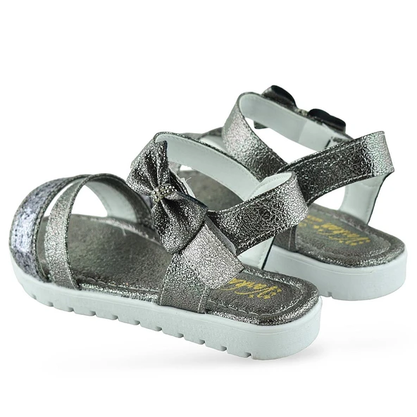 610S Ortopedik Taban Kız Çocuk Sandalet Terlik Düğün Abiye Gündelik Varkan - 2