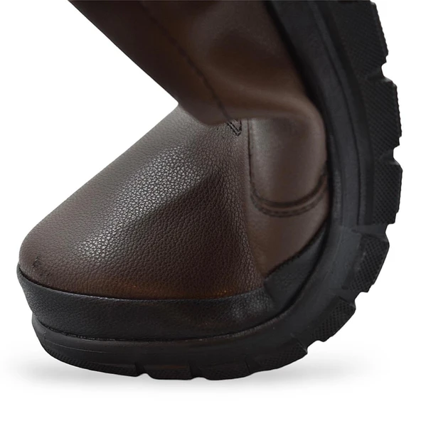 0240 Taşlı Rahat Ortopedik Taban Günlük Kadın Ayakkabı Babet Kadın Kışlık Ayakkabı - 4