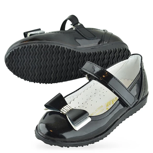 2015 Rahat Taban Tokalı Kız Çocuk Babet Ayakkabı Düğün Abiye Nişan Ev Babeti - 11