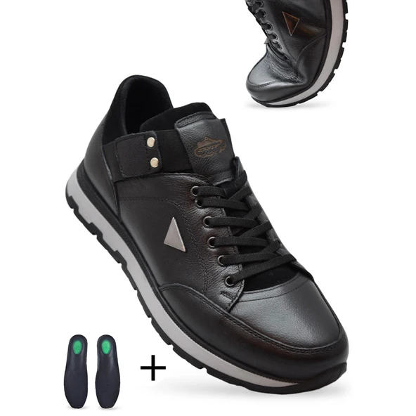 TAB2055 Tam Ortopedik Taban %100 Hakiki Deri Erkek Ayakkabı Kauçuk Kaymaz Taban