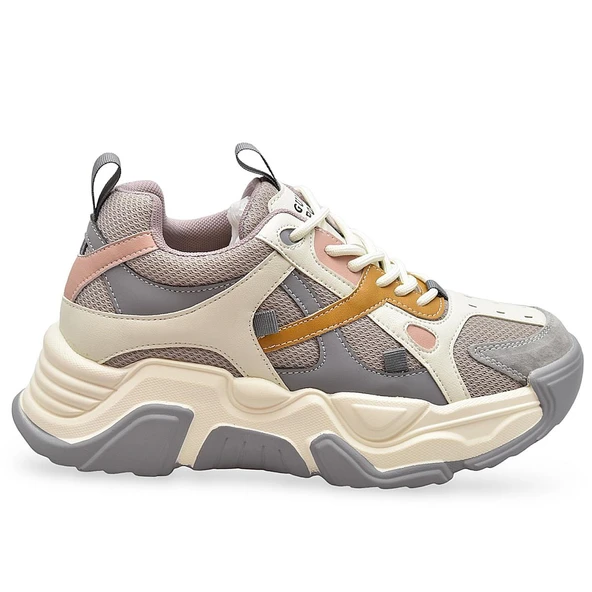 Full Ortopedik Taban Günlük Yazlık Kadın Spor Ayakkabı Kalın Taban Guja 24K371 - 2